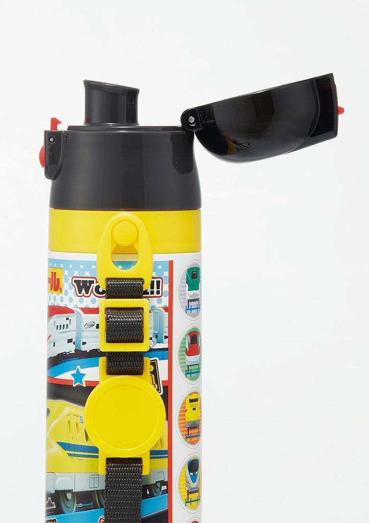 Skater Kids' Water Bottle, 470ml, Plarail Design, 26cm, Insulated, Stainless Steel, Lightweight, Sports Bottle, Kids' Water Bottle, SDC4-A