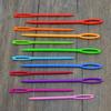 100PCS/Pack 7cm Sweater Needles Multiple Colored Plastic Large Eye Sewing Needle Crochet Suture Needle Handmade Gadget Tools ZYF