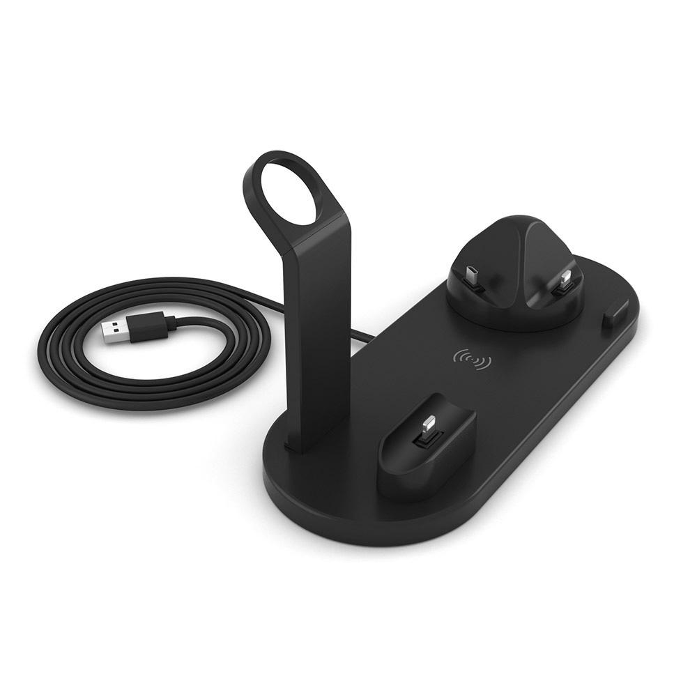 6 In 1 Wireless Charger For Iphone 14 13 12 11 Xs Xr X 8 Samsung S22 Type C Fast Charging Station Dock For Apple Watch Airpods 3
