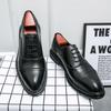 Fashion Gentleman Business Dress Shoes Men Shoes Black Brown Retro Casual Office Business Block Party Shoes PU Size 38-48 Men Shoes