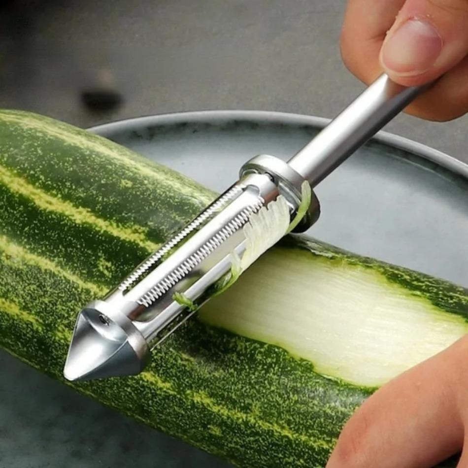 Stainless Steel Multi-Purpose Swivel Peeler Household Kitchen Fruit & Vegetable Tool with Zinc Alloy New Design for Easy Peeling