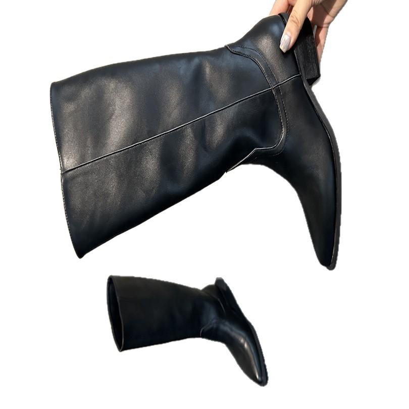 2025 women's shoes and boots autumn and winter new boots knight boots sleeve riding boots versatile and thin women's boots design sense personality