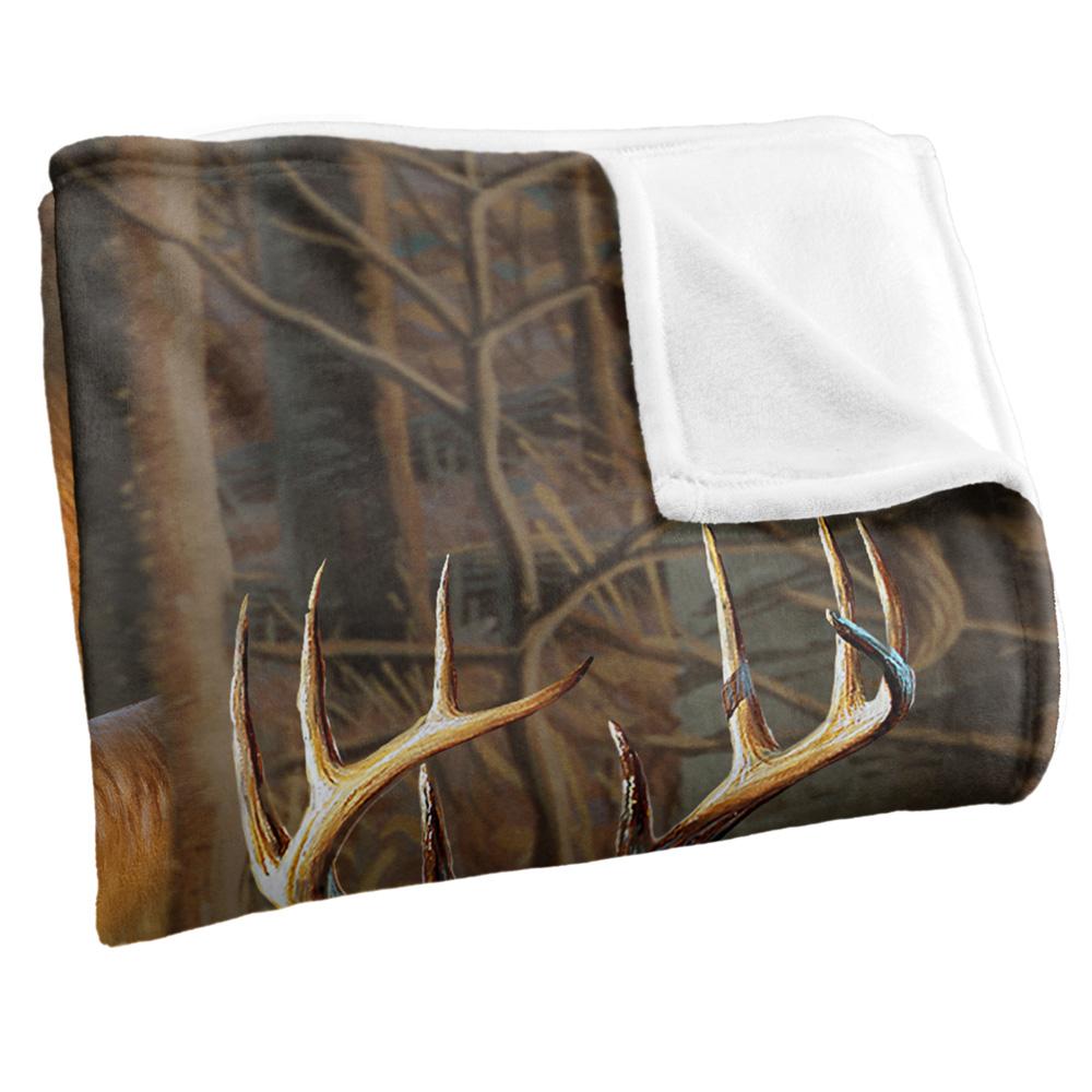 JQ Licensing Silky American Flag Deer Supersoft Blanket