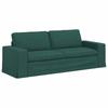 Sofa Dark Green 222 X 80 X 82 Cm Fabric