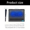Universal Laptop Cooling Pad for 12-16inch Notebook With Silents Fan AntiSlip Design Adjustable Height and Double USB Port for Efficient Heat