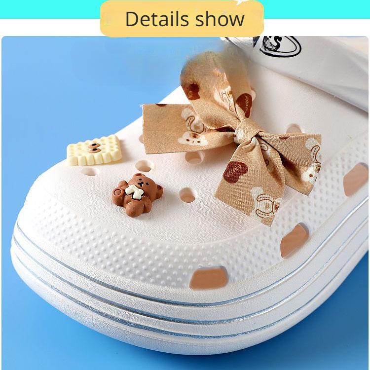 2 in 1 Sandalen und Hausschuhe zum Tragen nach außen Damen-Haushalts-Anti-Rutsch-Sandalen mit dicker Sohle und umwickelter Zehenpartie Sommer-Damen-Lochschuhe