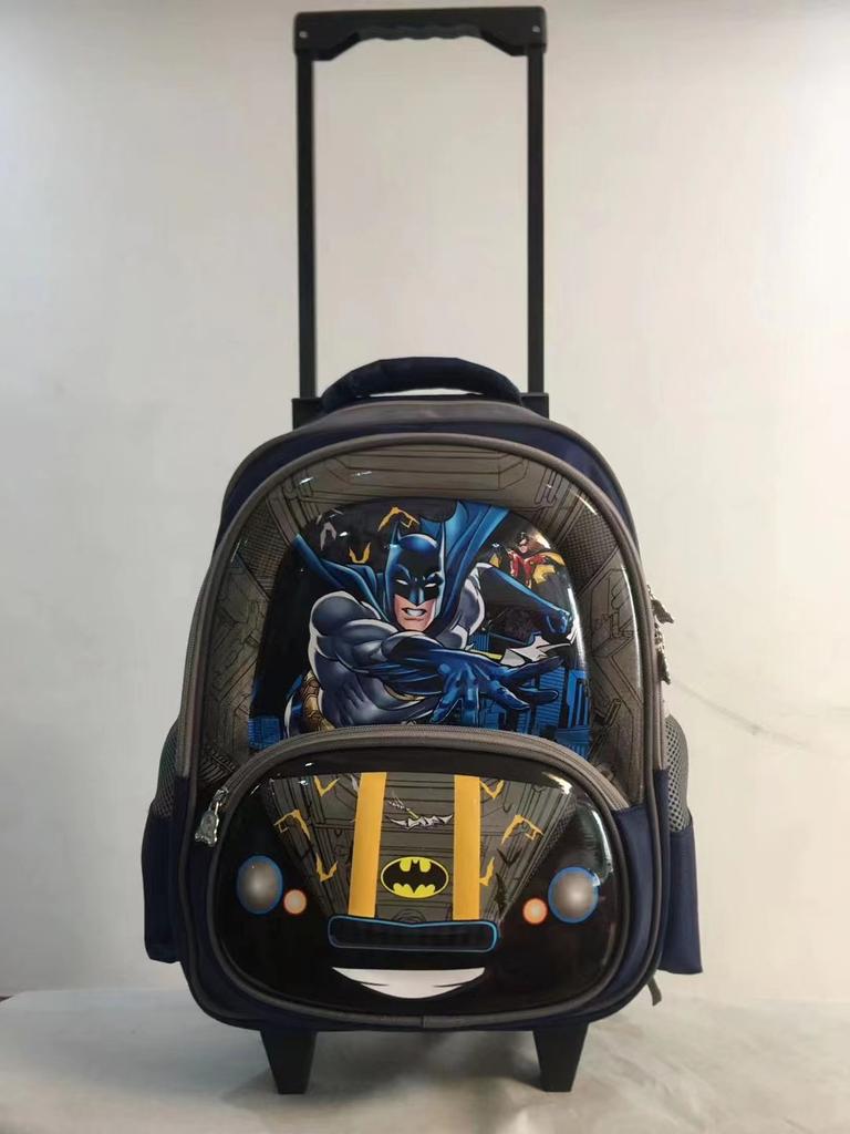 16-Inch Round Rod Schoolbag, Student Tie Rod Schoolbag, Boys And Girls, Children'S Dual-Purpose Backpack, Backpack 3-6 Level Burden Reduction