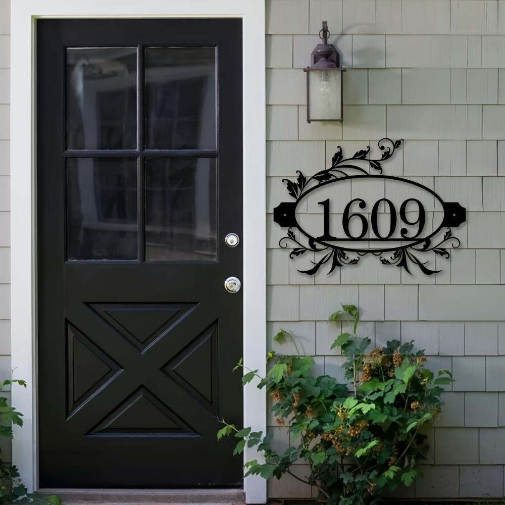 Metal Wall Art Decor, Custom Name Sign, Personalized Family Name Plaque, House Number Sign, Indoor Outdoor Wall Mount, Home Gift