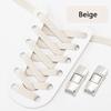 Elastic Laces Sneakers Press Lock Shoelaces Without Ties 8MM Wide Flats No Tie Shoe Laces Kids Adult Sports Running Shoelace NEW