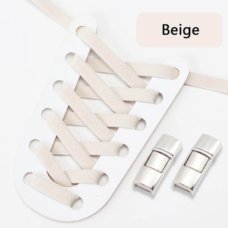 Elastic Laces Sneakers Press Lock Shoelaces Without Ties 8MM Wide Flats No Tie Shoe Laces Kids Adult Sports Running Shoelace NEW