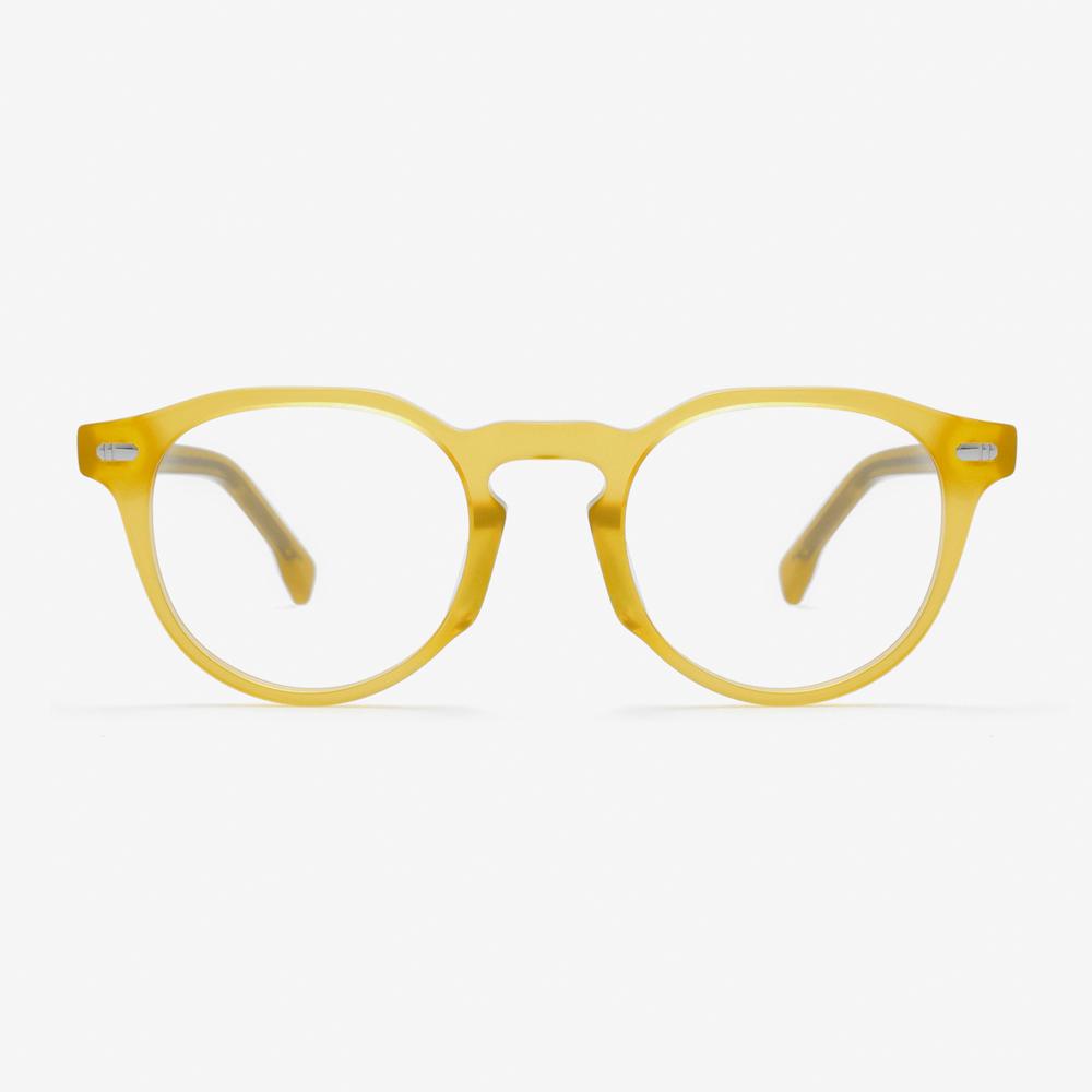 Alloaiweeo [Aloxrounz] Boston Frame Ara7101 C1 Amber