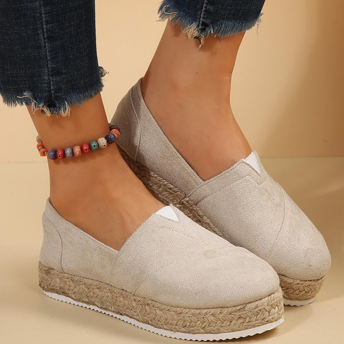 

модные женские эспадрильи обувь мокасины с круглым носком хлопковая платформа слипоны прогулочные туфли дизайнерские классические прогулочные повседневные кроссовки 40
