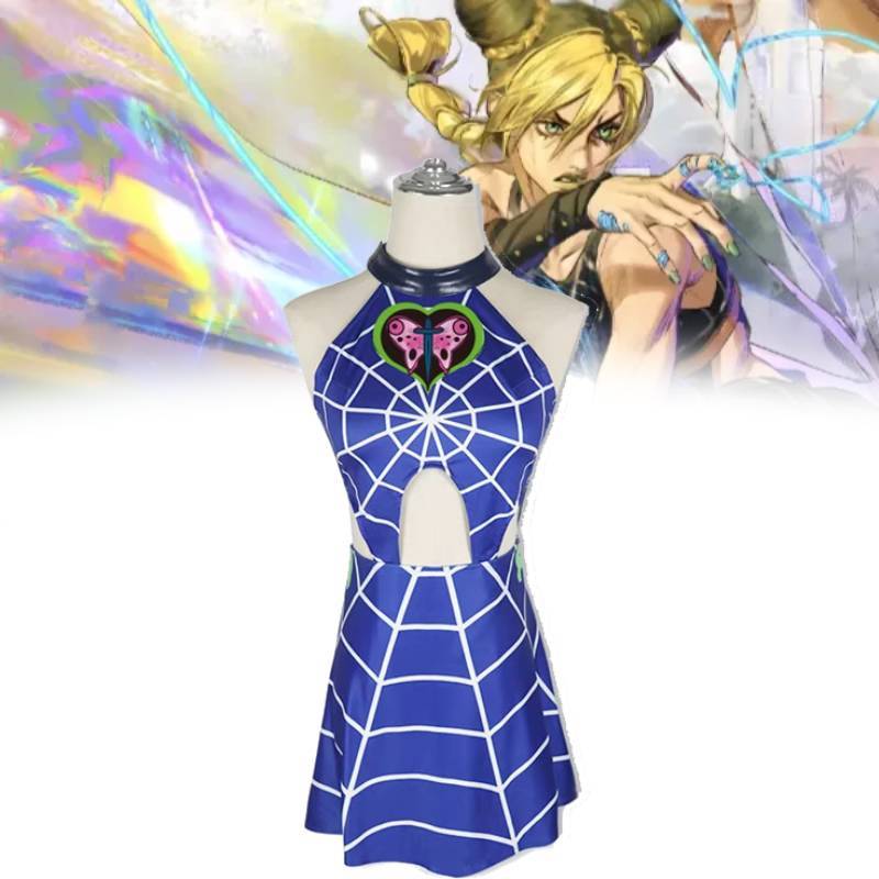 Jojos Bizarre Adventure Jolyne Cujoh Cosplay Costume With Polyester Fabric For Anime Fans