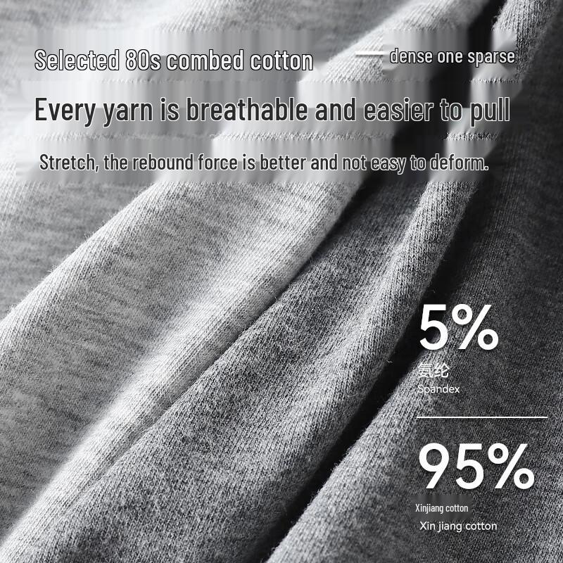 Jeep Men's 80S Xinjiang Cotton Antibacterial Boxer Briefs