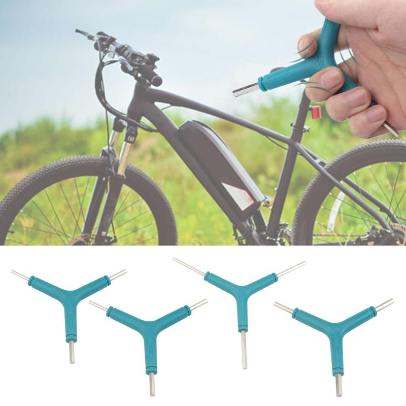 Y-Form Fahrrad Sechskant-Schlüssel Fahrrad Radfahren Drehmomentschlüssel Innensechskant-Schlüssel-Kombination Reparaturwerkzeuge 3-Wege Inbusschlüssel