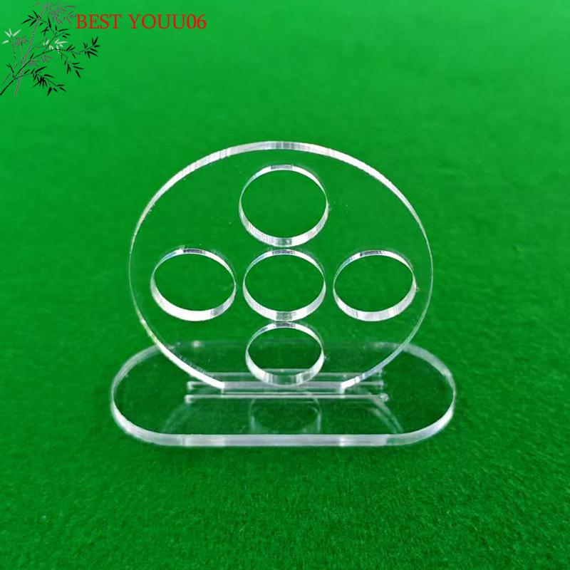 (YOUU06)Billardstock-Trainer Billardstoß-Übungsgerät Transparent 1/5 Löcher Poolqueue-Stoß-Trainingsgerät Billardzubehör