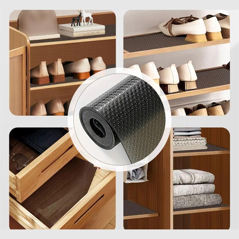 Multi-Purpose Reusable Drawer Liners - Washable Non-Slip Shelf Liners for Kitchen Cabinets, Refrigerators, Countertops & Shelves