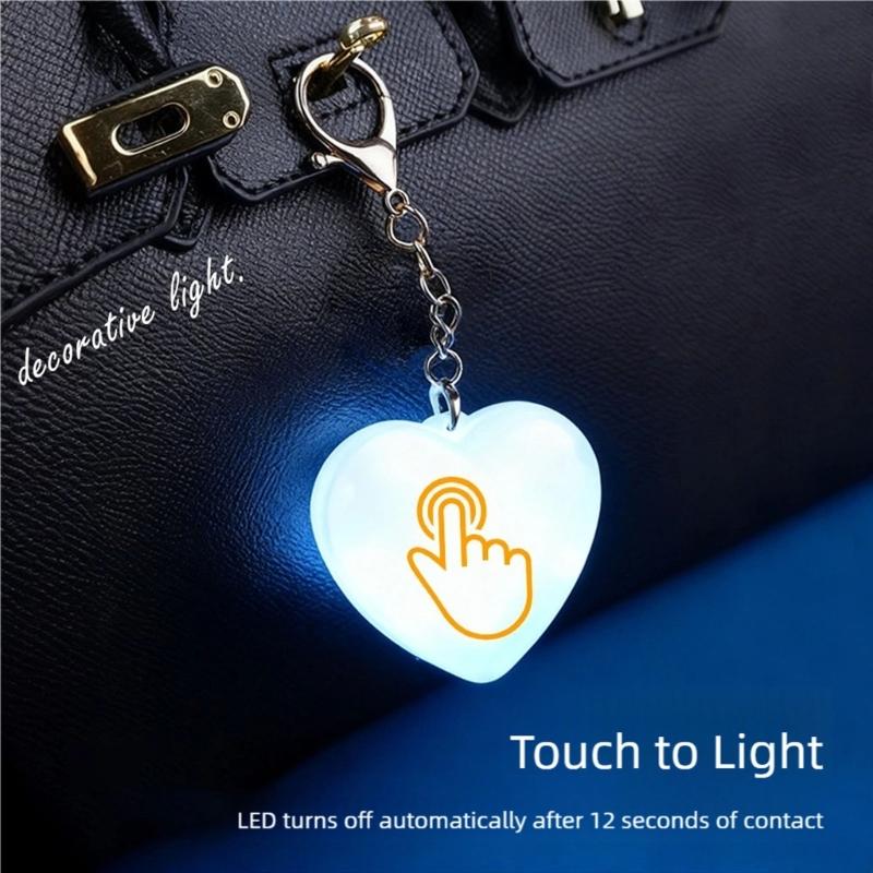Purse Glow Heart Light,LED Automatic Sensor Handbag Lights,Touch Activated Handbag Light Mini Handbag Purse Lamp