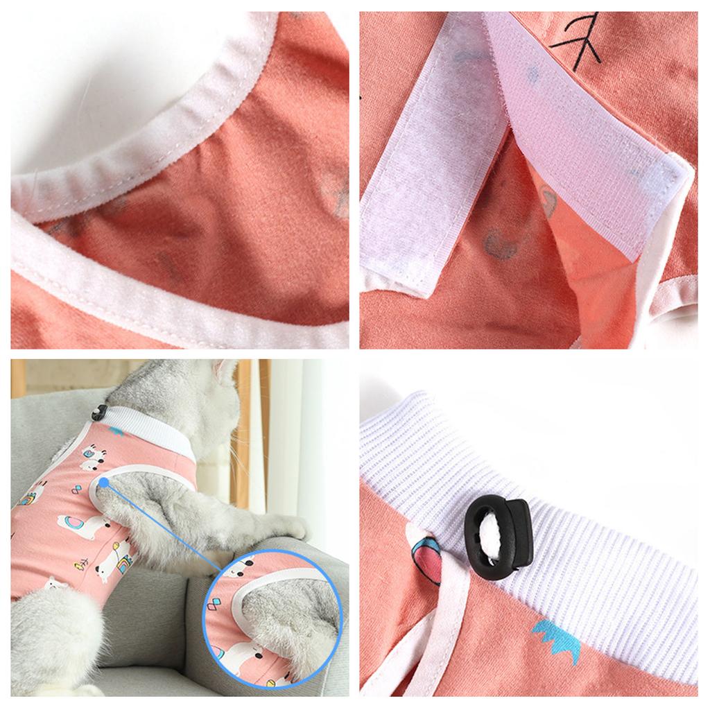 Lovely Cat Recovery Bodysuit After Surgery Castration Cat Surgery Recovery Suit for Wound Healing Post Surgery Care Suit