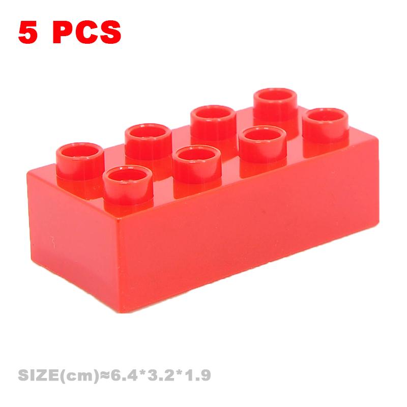 Big Building Blocks Compatible With Duploes Base Bricks Thick Thin Square Assemble Children's DIY Educational Creative Toys