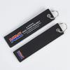 Motorcycle Embroidery Keychain Keyring For Honda Jazz Fit Avancier Crv Accord Pilot City Prelude Mugen Power XR-V CB400 CB650 TO0