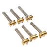 6Pcs Brass Saddles Set for TL Tailpiece Telecaster Electric Guitar Replacement Parts