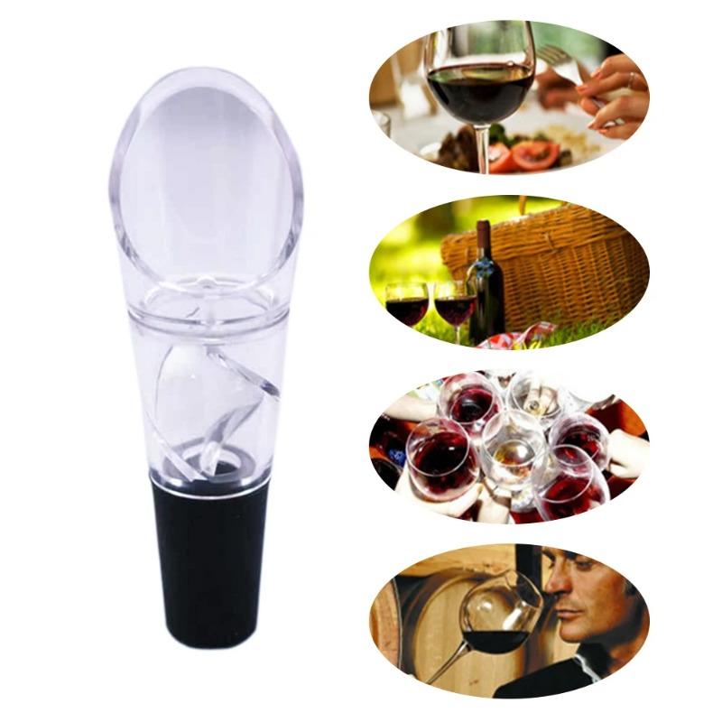 Turnător de vin din acril, dop pentru sticle, decantor, nou, portabil, aerator, accesorii pentru vin, decantor rapid de vin roșu