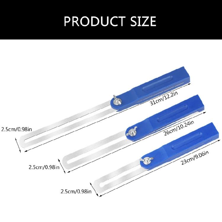 Activity Ruler Carpenter Measuring Protractor Finder Woodworking Square with Plastic Handle Marking Gauge