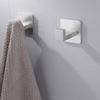 Clothes Polished Coat Self Adhesive Wall-Mounted Kitchen Holder Stainless Steel Hat Square Towel Hanger Accessory