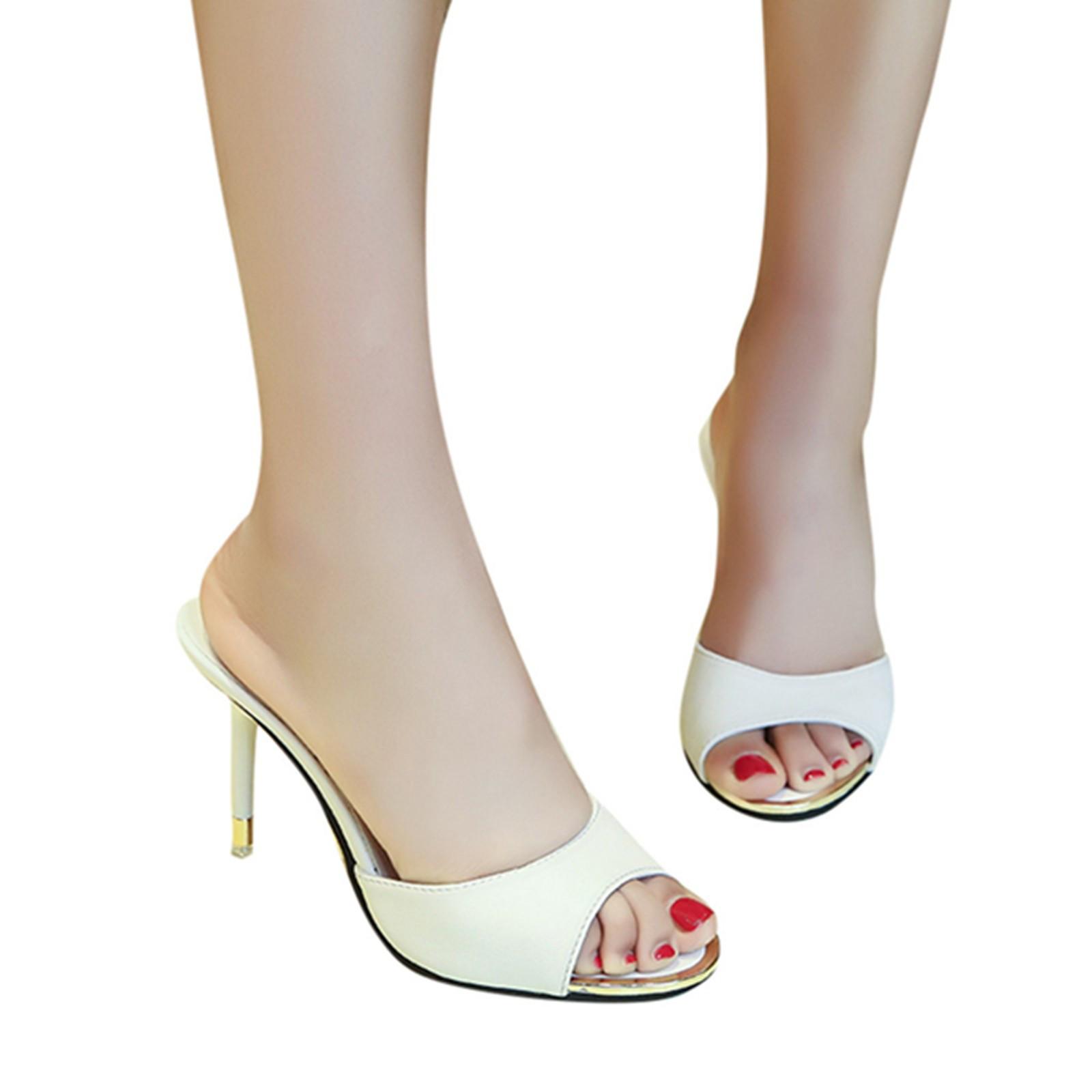 Summer Party Shoes Women s Sandals High Heels Shoes Open Toe Sandals 40 белый 1940₽