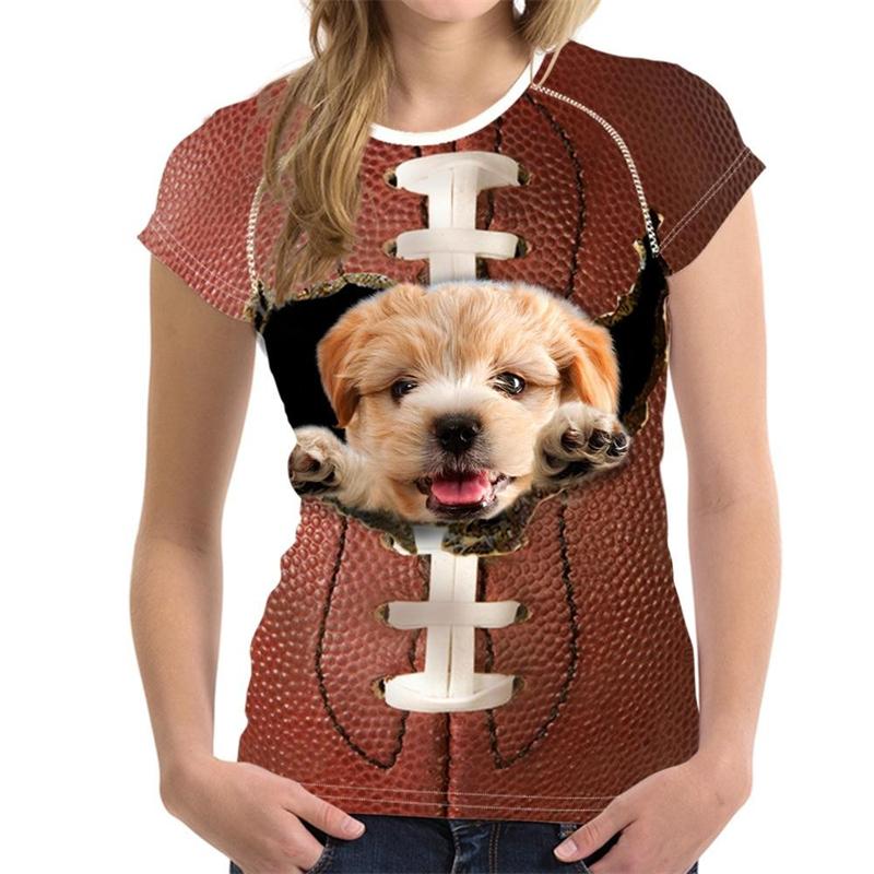 Tricouri de vară pentru femei, imprimeu vintage cu grafică de câine 3D, tricouri de sex feminin, topuri 2022 Harajuku, guler O, tricou casual supradimensionat, haine