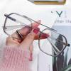 Portable Blue Ray Blocking Anti-Blue Light Glasses Eye Protection Metal Computer Goggles Ultralight Square Eyeglasses Men Women