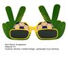 Football Theme Sunglasses, Lightweight Football Events Glasses, Funny Peace Gesture Stadium Sunglasses for Men Women Football Fans Game Day Photos