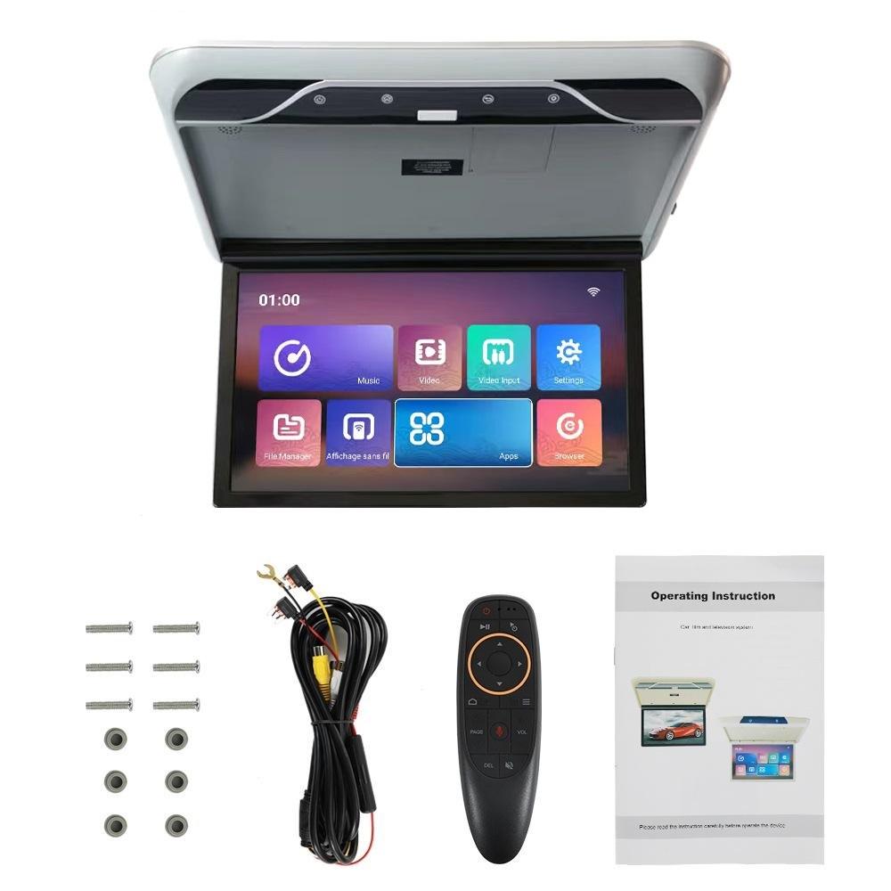 

19-дюймовый автомобильный HDTV Android-потолочный дисплей Потолочная задняя развлекательная система RAM+ROM:2G+32G серый