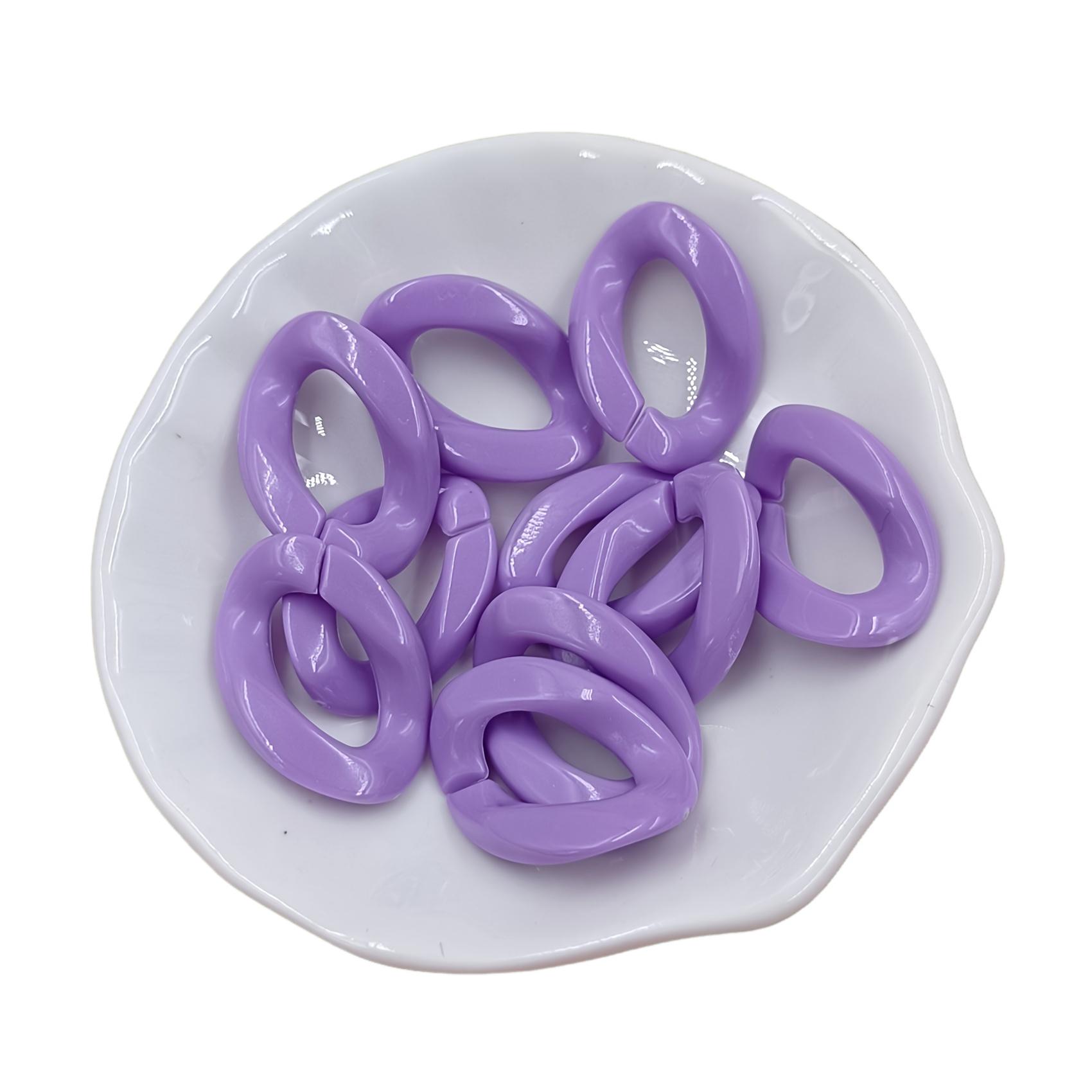 

25 шт./упак. 17*23 мм цветные бусины-макаруны с заклепками для изготовления модных ожерелий, сумок для телефонов, цепочек, ювелирных изделий, декоративных аксессуаров Purple