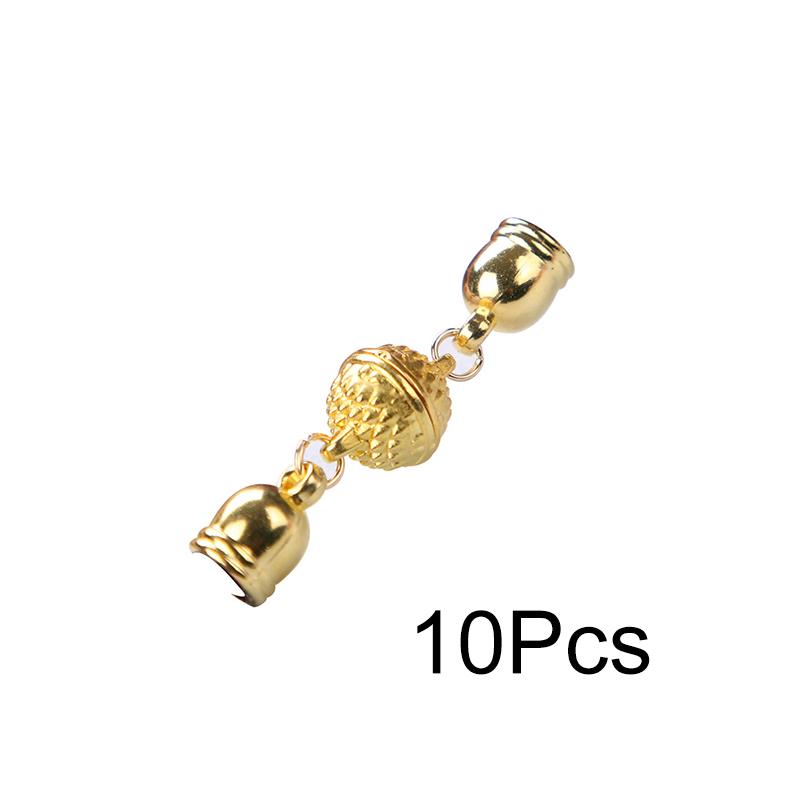 10 Pairs Clothing Accessories Practical Plastic Minimalist Golden Convenient Magnetic Buckles Scarf Button Multi-functional