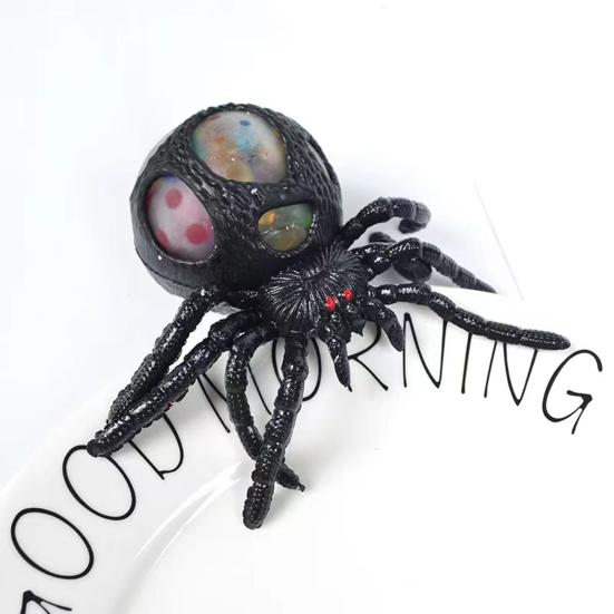 Colorful Beads Spider Squeeze Toy Anxiety Stress Relief Fake Spider Pinch