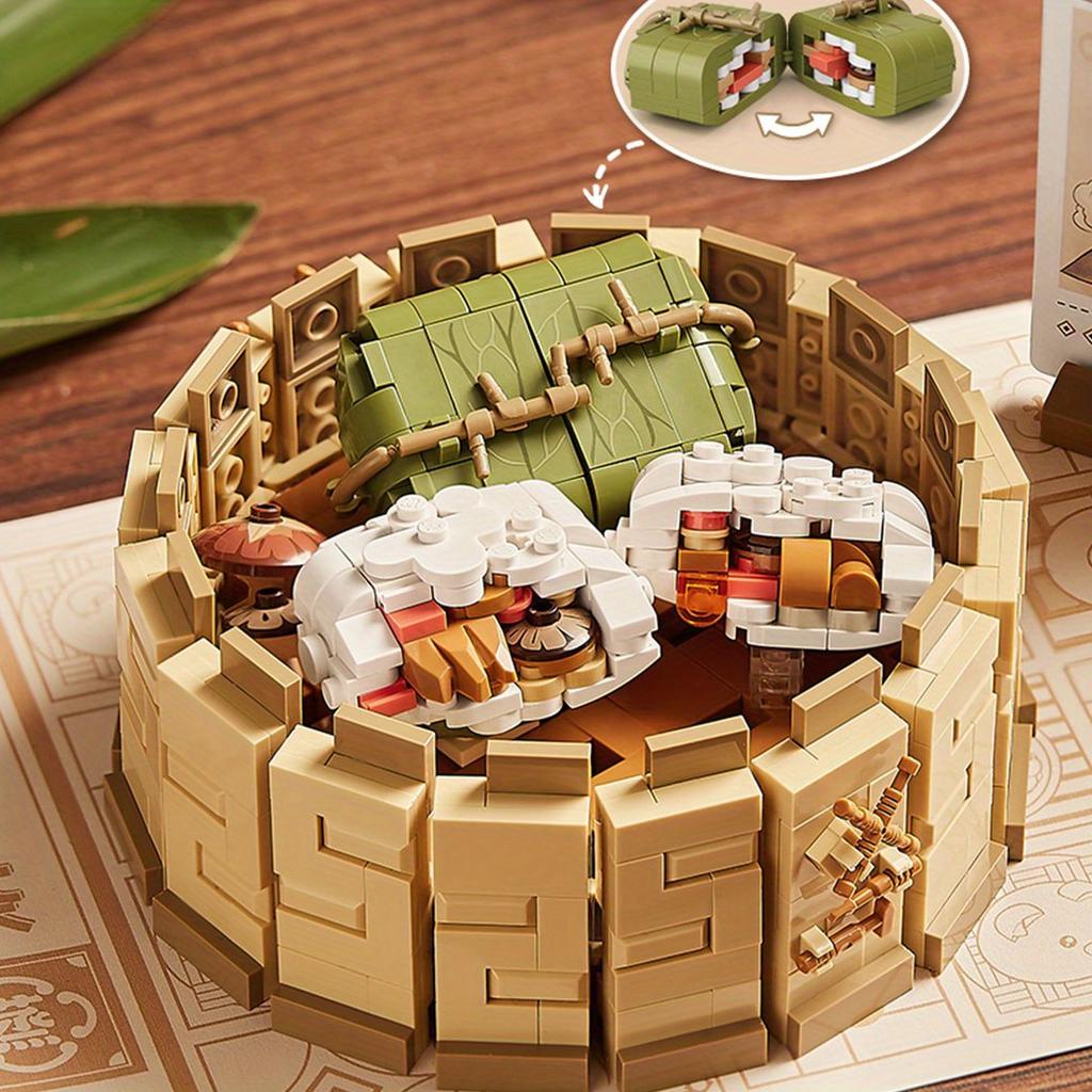 Chinese Culture Cantonese Cantonese Mini Building Blocks,Christmas And Thanksgiving Gifts