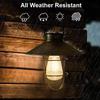 Outdoor Solar Hanging Lanterns Vintage Solar Garden Light with Warm LED Bulbs for Garden Yard Patio
