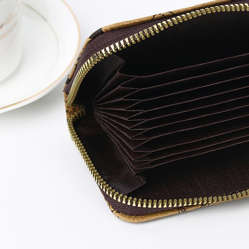 Мультяшный принт сумка для карточек-органайзер многофункциональный кошелек для ключей и наличных большой вместимости короткий кошелек 469₽