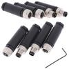 High Quality 3/4 Pin Male/Female Straight Angle Plug Black Waterproof M8 Connector Plug Professional M8 Sensor Connector