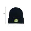 1pcs Frog Hat Unisex Winter Autumn Warm Women Knitted Cap For Men Fashion Funny Cartoon Beanie Hat With Embroidery Ski Caps Blac
