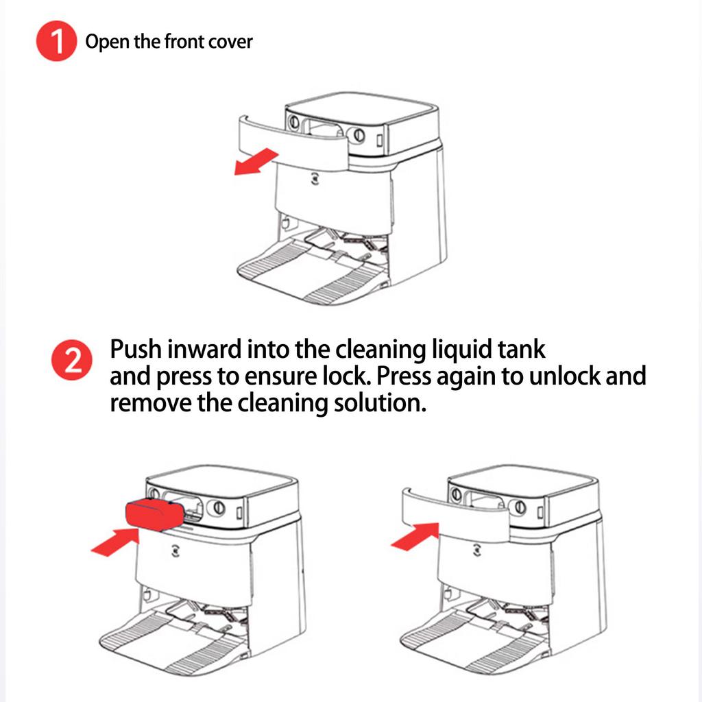 Multiple Surface Robot Mop Vacuum Cleaner Liquid Deeping Cleaning Solution with Natural Fragrances for Household Floors