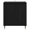 Sideboard In Black Oak Look 60 X 35 X 70 Cm Engineered Wood