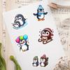 Fun Cartoon Penguin Collection Stickers Toys Gift Decal for Scrapbook Junk Journals Laptop Luggage Bottles Decorative Waterproof