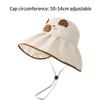 Open Top UV Protection Hat Cute Design Large Brim Hat Children's Sun Hat  For Boys And Girls