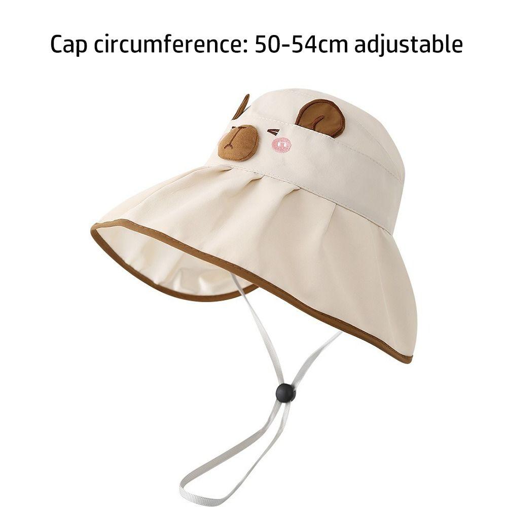 Open Top UV Protection Hat Cute Design Large Brim Hat Children's Sun Hat  For Boys And Girls