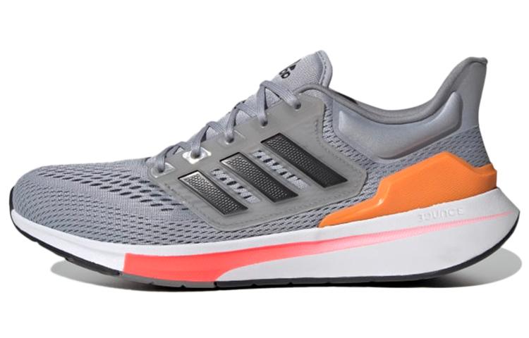 Adidas EQ21 Run Беговые кроссовки Мужские Низкие Серый/Оранжевый GZ0602 45⅓