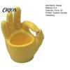 Creative Desktop Ornament for Gift 3D Printed Hand Gesture Planter, OK Finger Flower Pot, Decorative Planter Cute Small Cactus Container Home