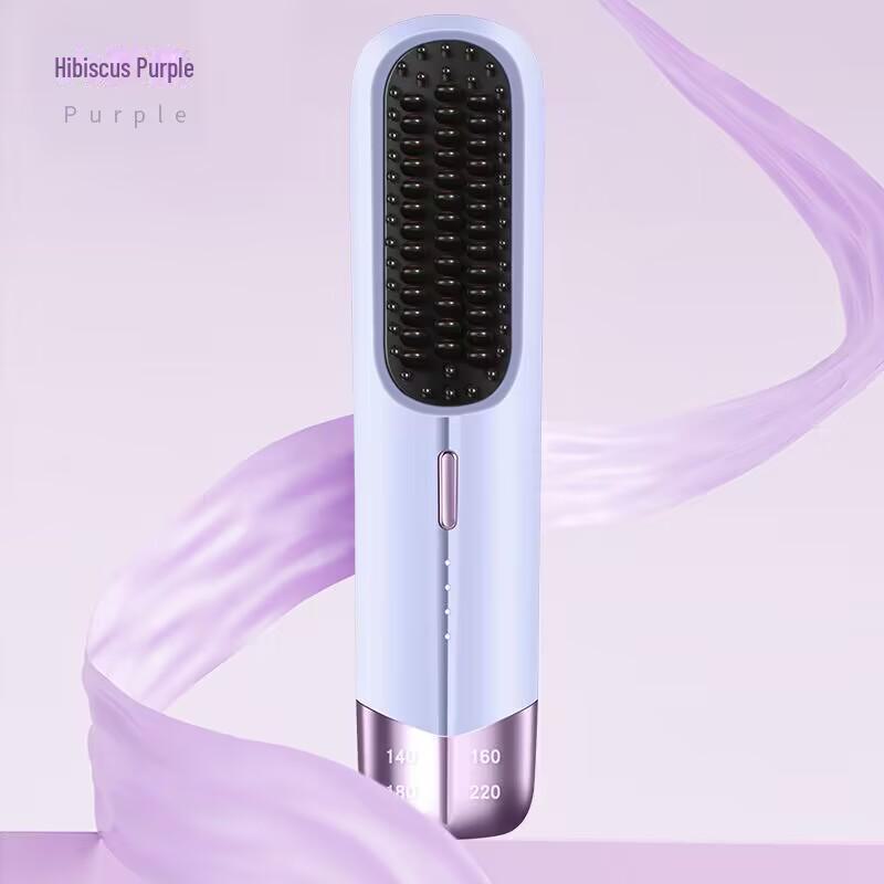 

Portable Rechargeable LCD Wireless Hair Straightener with Ceramic Comb Technology фиолетовый